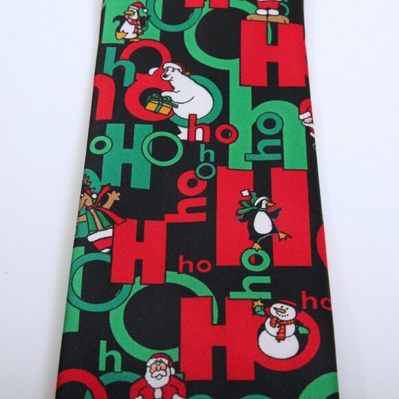 Holiday Traditions by Hallmark Ho Ho Ho Christmas Tie - Picture 2 of 6
